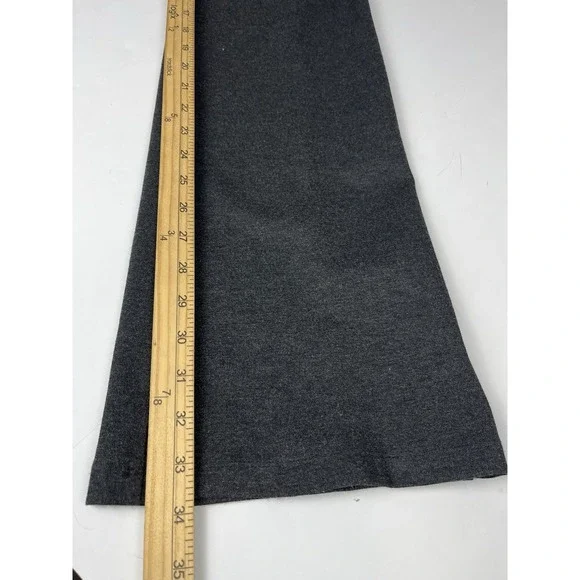 Betabrand Dress Pants Women's Sz Medium Long Gray Flare Leg Pull On Pants - Picture 5 of 8